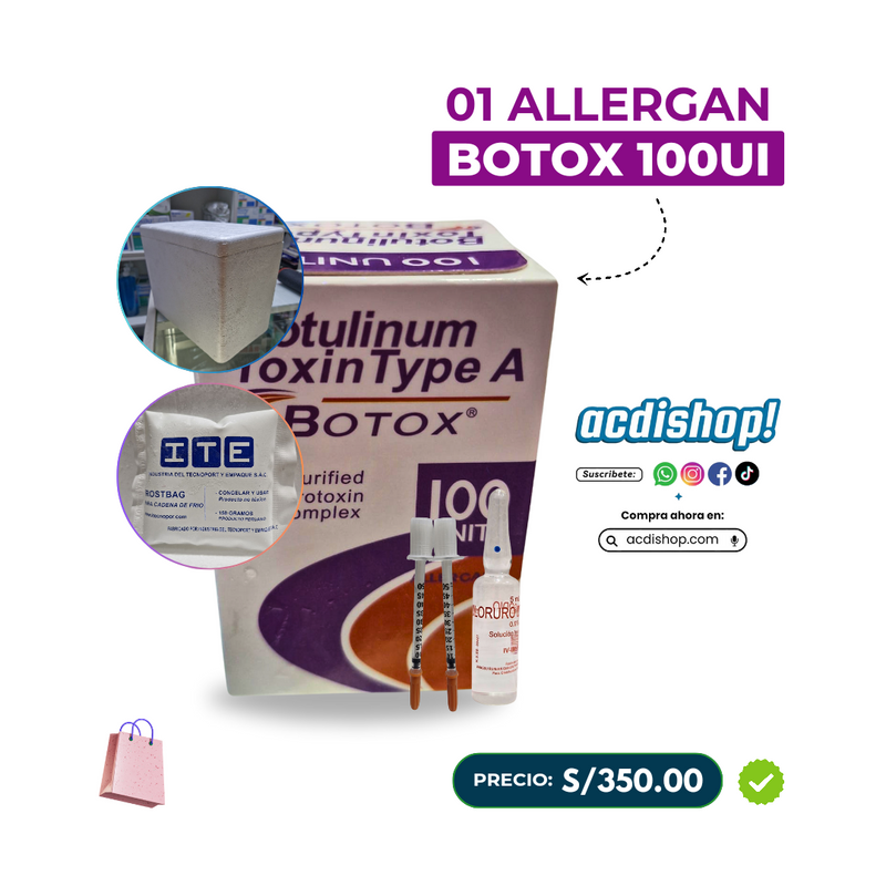 BOTOX TOXINA BOTULINICA 100U /01 UND. - ALLERGAN