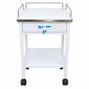MESA AUXILIAR BASICO CON CAJON (1 CUERPO) RODABLE X 01 UND. - CROMADO - NACIONAL