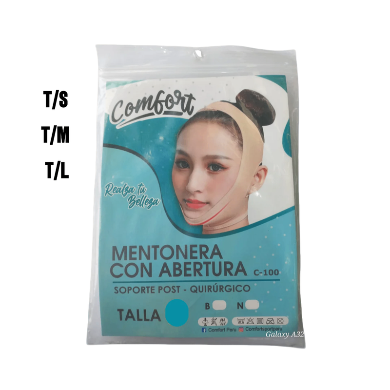 MENTONERA CON ABERTURA C-100 /01 UND. - COMFORT