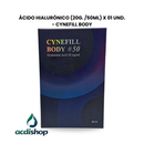 ÁCIDO HIALURÓNICO (20G. /50mL) X 01 UND. - CYNEFILL BODY