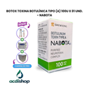BOTOX TOXINA BOTULÍNICA TIPO (A) 100IU X 01 UND. - NABOTA