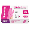 GUANTE DE NITRILO (ROSADO) X 100 UND. - ROYALE GLOVES