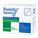 JERINGA ESTÉRIL 20ML (21G X 1, 1/2) X 50 UND. - FAMILY DOCTOR