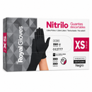 GUANTE DE NITRILO (NEGRO) X 100 UND. - ROYALE GLOVES