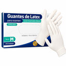 GUANTE DE LÁTEX DESECHABLES (BLANCO) X 100 UND. - ALKOFHAR