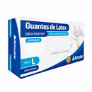 GUANTE DE LÁTEX DESECHABLES (BLANCO) X 100 UND. - ALKOFHAR