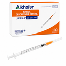 JERINGA ESTÉRIL 1ML (AGUJA 25G X 5/8) X 100 UND. - ALKHOFAR