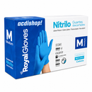 GUANTE DE NITRILO (CELESTE) X 100 UND. - ROYALE GLOVES