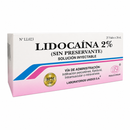 LIDOCAINA 2% SIN PRESERVANTE 20ML X 25 UND. - LUSA
