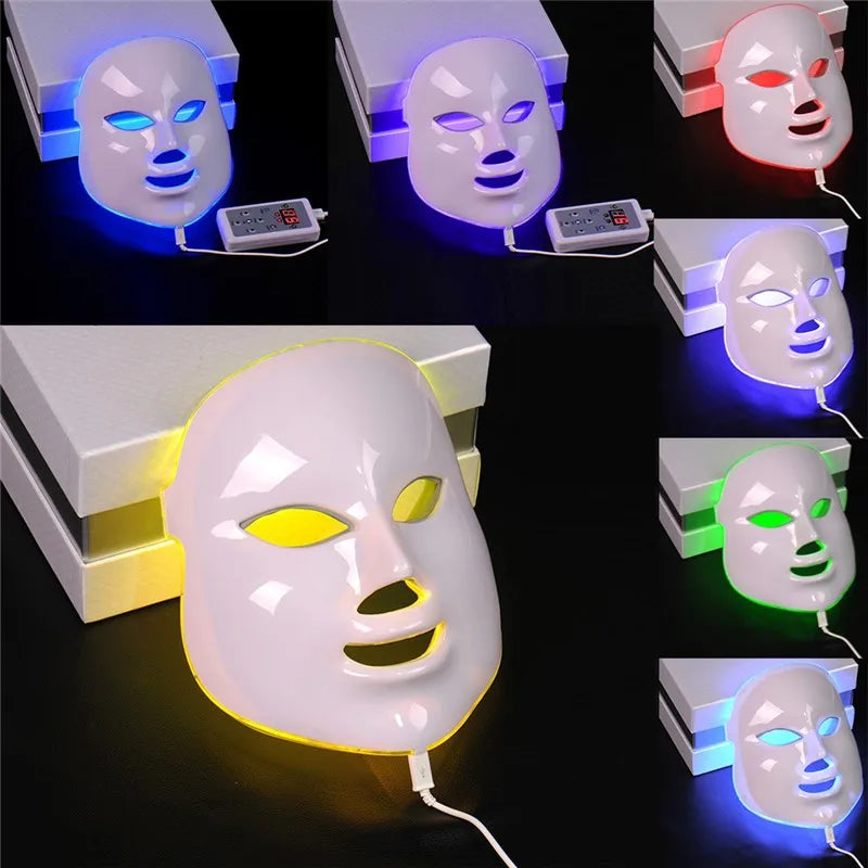 Mascara led de 7 colores con cuello