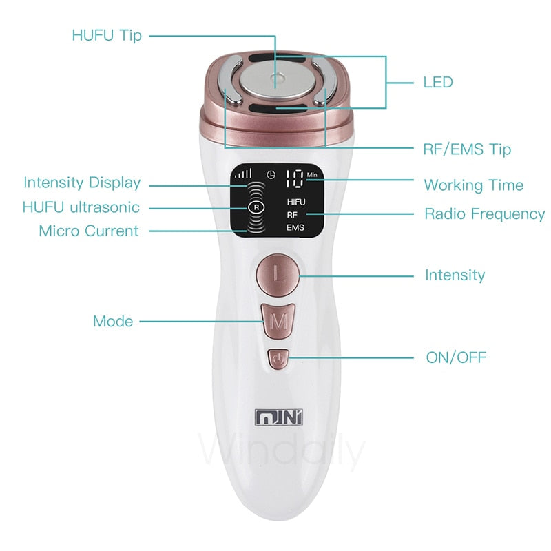 MÁQUINA HIFU 4 EN 1 RF FACIAL EMS