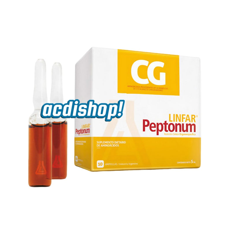 PEPTONAS CG - COLÁGENO 5ml /10 UND. - LINFAR