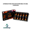 LIPOREDUCTORA GOLD SOLUCIÓN 10ML X 10 UND. - LIPOFLACK