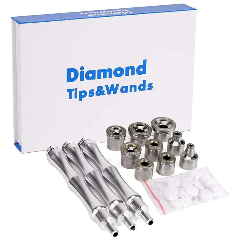 PUNTA DE DIAMANTE MICRODERMOABRASION 3 EN 1 CON PULVERIZADOR