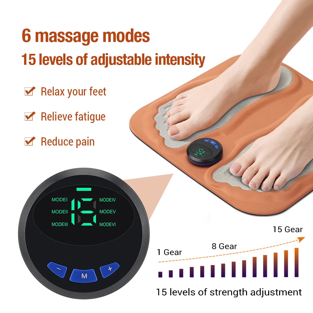 Tens masajeador de pies 3d de microcorriente - Ems