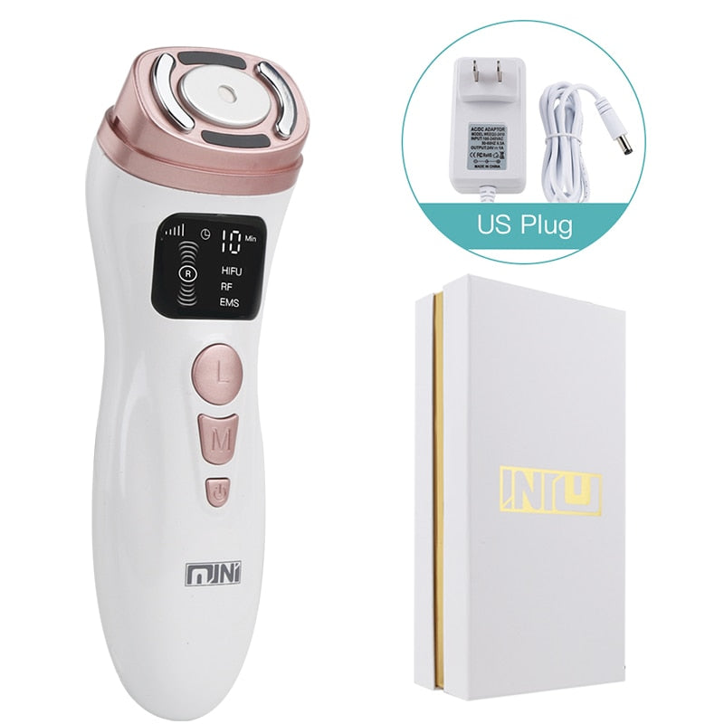 MINI MÁQUINA HIFU 4 EN 1, RF FACIAL EMS