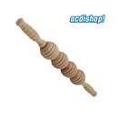 MASAJEADOR DE MADERA CON FORMA CIRCULAR MULTI RANURADO