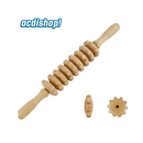 MASAJEADOR DE MADERA DE 9 RODILLOS