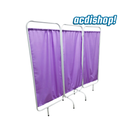 BIOMBO DE 3 CUERPOS CON CORTINA DE TELA