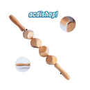 MASAJEADOR DE MADERA TIPO RODILLO CON FORMA DE DADOS