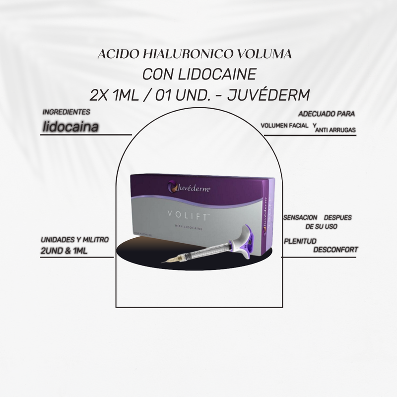 ACIDO HIALURÓNICO VOMUMA CON LIDOCAINE 2X 1ml - JUVÉDERM