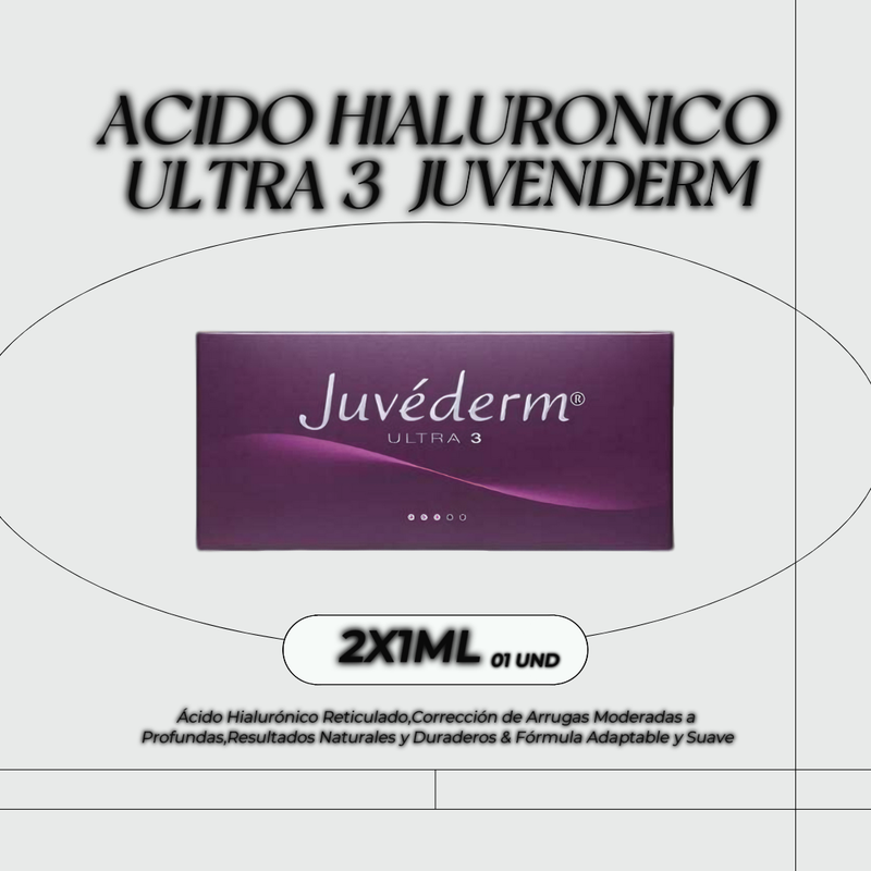 ÁCIDO HIALURÓNICO ULTRA 3 - 2X 1ml - JUVÉDERM