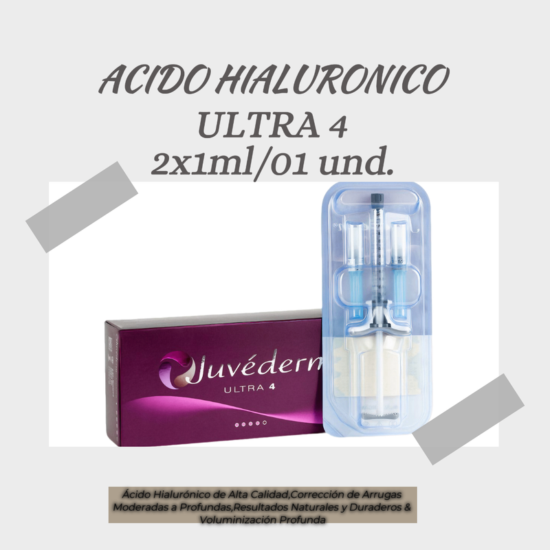 ÁCIDO HIALURÓNICO ULTRA 4 - 2X 1ml  - JUVÉDERM