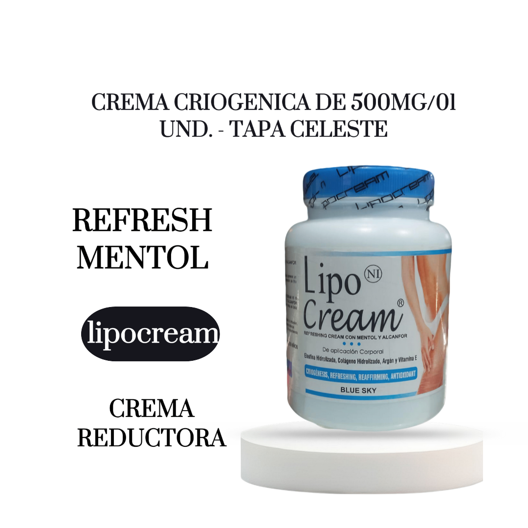 CREMA CRIOGENICA DE 500MG/01UND. - TAPA CELESTE