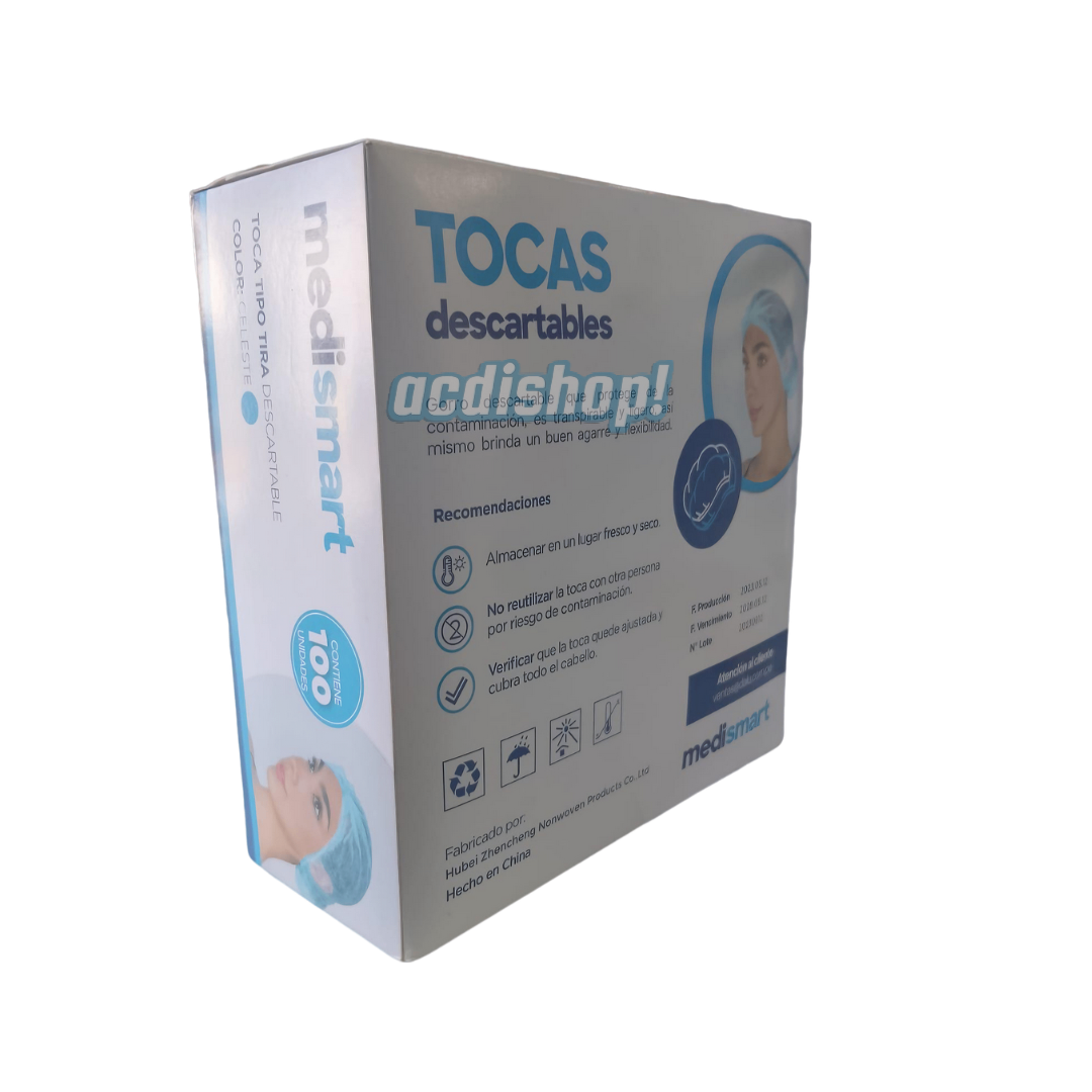 TOCAS CAJA X100 UNIDADES / MEDISMART