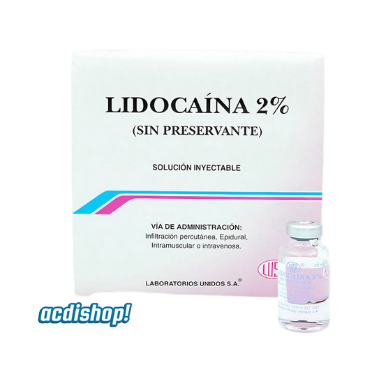 Lidocaina 2% sin preservante 20ml - Lusa