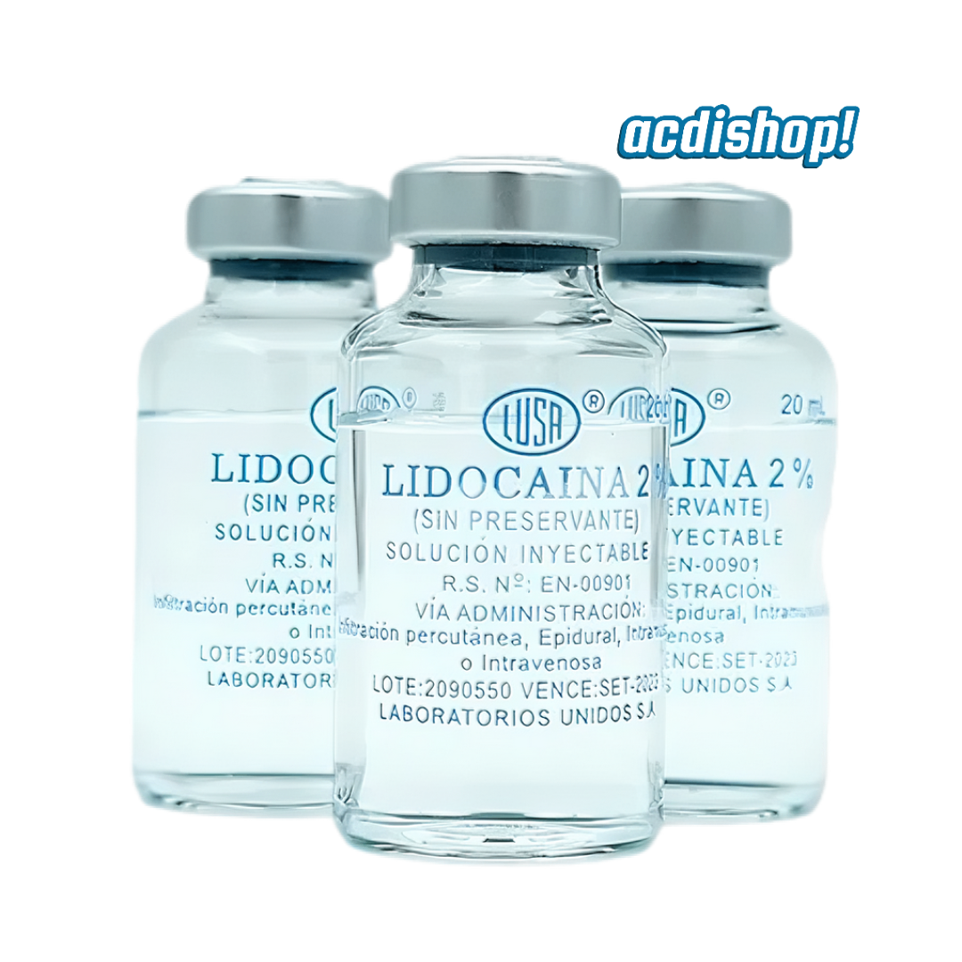 Lidocaina 2% sin preservante 20ml - Lusa
