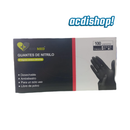 GUANTES DE NITRILO x100 UND. / NEGRO - HID MED