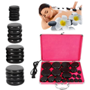 PIEDRAS VOLCÁNICAS CON MALETIN CALENTADOR 20PCS