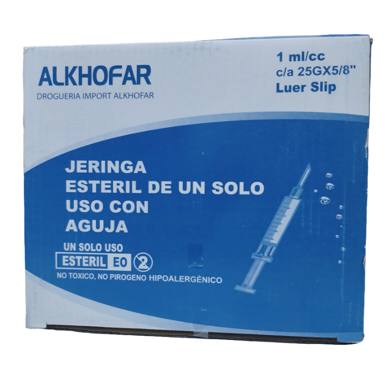 JERINGA TUBERCULINA 1mL x100 UND. - ALKHOFAR