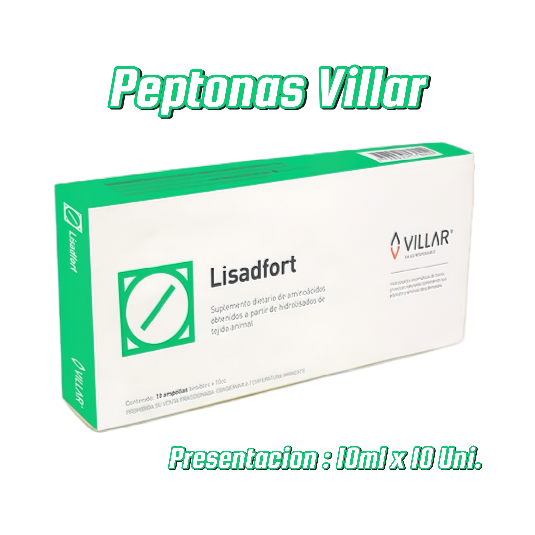 PEPTONAS VILLAR 10CC X 10 UNIDADES- LISADFORT