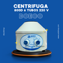 CENTRÍFUGA DE METAL 06 TUBOS 800D 220V - BOECO